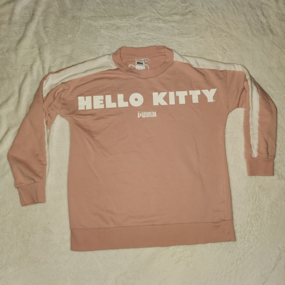 Puma Hello Kitty Pink and White Sweatshirt - Picture 2 of 4